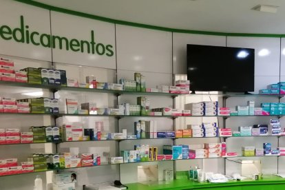 Medicamentos en una farmacia