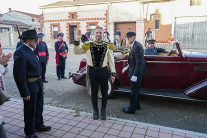 Recreación de la llegada de Alfonso XIII en San Miguel del Arroyo, Valladolid