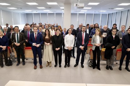 El presidente de la Diputación de Valladolid, Conrado Íscar, presenta la Milla de Oro del Vino de la provincia ante destacadas asociaciones empresariales madrileñas.