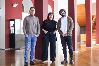 Matesanz, Bécares y Esbec, esta mañana.