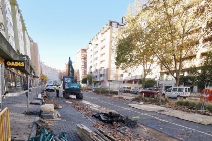 Obras de la red de calor en Parquesol