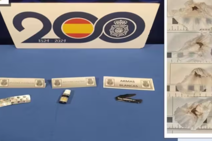 Imagen de los artículos que ha requisado la Policía Nacional