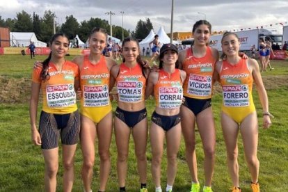Selección española de campo a través en el Europeo de Turquía.