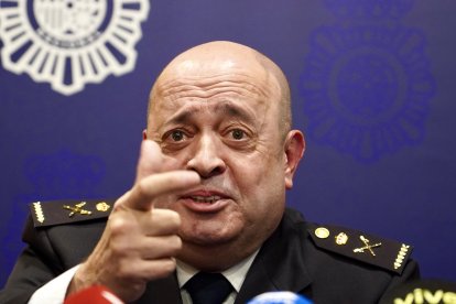 El jefe Superior de la Policía Nacional en Castilla y León, Juan Carlos Hernández Muñoz.