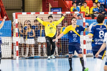 Juan Manuel Bar, en la portería del Recoletas.