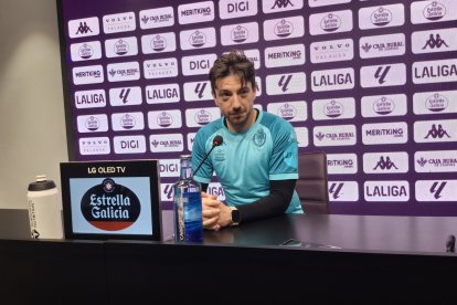 Sisi, durante su rueda de prensa previa al partido contra el Éibar.