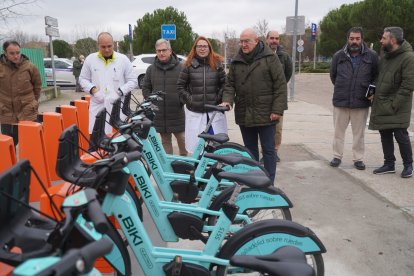 El Ayuntamiento instala una estación BIKI en el Hospital Universitario Río Hortega