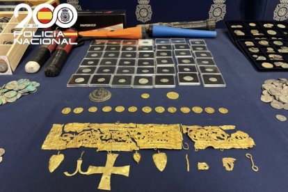 Objetos del grupo criminal intervenidos por la Policía Nacional