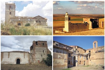 Algunos de los templos que pertenecen a la La Lista Roja como la Iglesia de San Miguel de Villavellid, Iglesia de San Juan Bautista de Almaraz de la Mota, Iglesia de Nuestra Señora de la Visitación y Monasterio de San Bernando de Siena