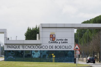 Acceso principal al parque tecnológico de la localidad vallisoletana de Boecillo.