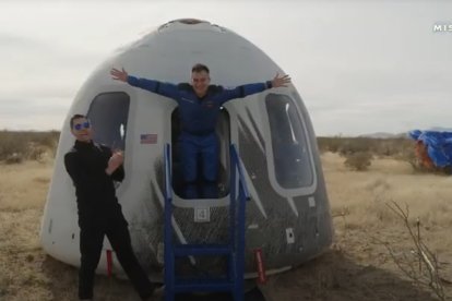 Alberto Gutiérrez tras llegar del espacio