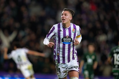 Iván Alejo, ante el Racing.