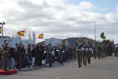 Ceremonia Militar Anual de las unidades de la Brigada Logística en la base militar “El Empecinado”, Santovenia de Pisuerga (Valladolid)