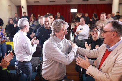 El secretario general del PSCyL y candidato a la Presidencia de la Junta, Carlos Martínez,en un acto del PSOEICAL