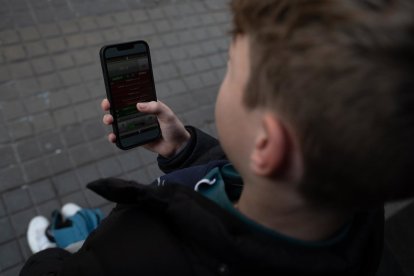 Un adolescente que utiliza una plataforma digital