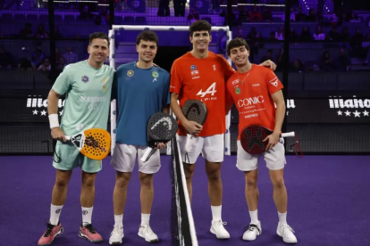 Paquito Navarro y Fran Guerrero contra Arturo Coello y Edu Alonso.