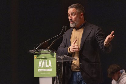 Abascal presenta la candidatura de Vox en Ávila.