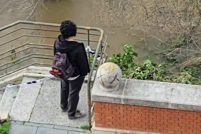 El tren de borrascas eleva el caudal del Pisuerga