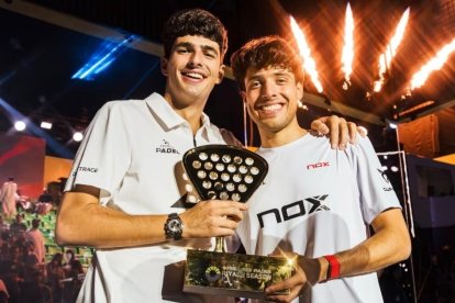 Coello y Tapia con el título del P1 de Riyadh.