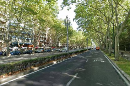 Paseo de Zorrilla a la altura del número 34