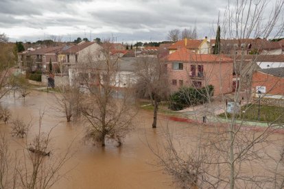 Tudela de Duero. Inundaciones por la crecida del Duero.