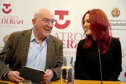 Jesús Julio Carnero y Sara García Alonso, esta mañana