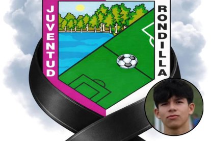 Imagen publicada por el C.D. Rondilla por la muerte de Juan Esteban.