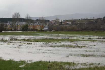 Campos inundados debido a las intensas lluvias