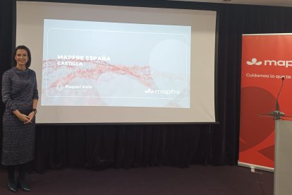 en la presentación de la nueva identidad visual de Mapfre en Valladolid.