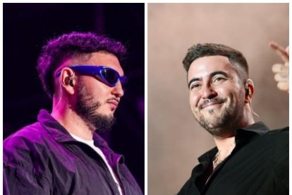 Imágenes de archivo de Omar Montes y Beret en conciertos
