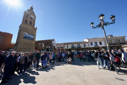 Concentración en l Plaza de España De Mayorga por la oleada de robos.