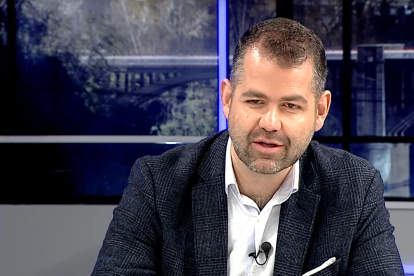 Gabriel Solares durante la entrevista en el programa La Quinta Esquina.