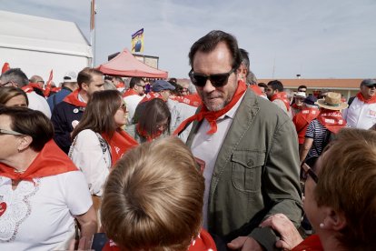 El Ministro de Trasportes, Óscar Puente, durante la celebración de Villalar de los Comuneros