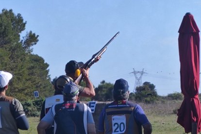 Momentos de la tirada de la final regional de recorridos de caza.
