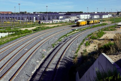 Instalaciones de la nueva terminal logística de Valladolid