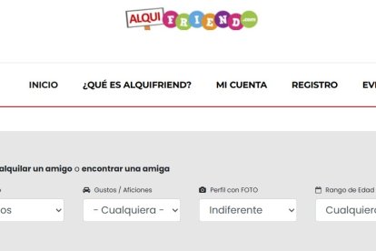 Página principal de 'Alquifriend'
