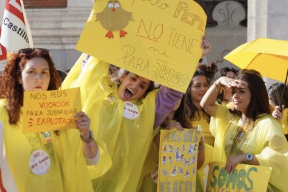 Huelga del profesorado de las escuelas infantiles.