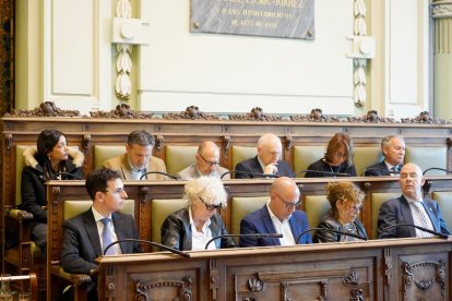 Bancada socialista en el debate del Estado de la Ciudad.