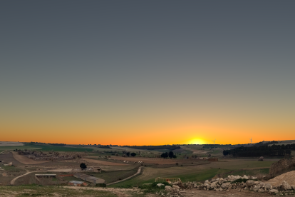 Vistas desde la localización comprobada por Astroval desde Trigueros del Valle