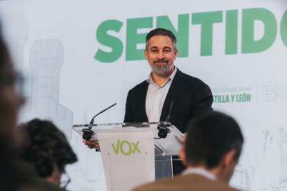 El presidente de Vox, Santiago Abascal