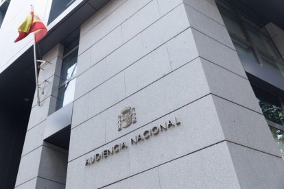 Fachada de la Audiencia Nacional, órgano que ha dictado la imputación a Zapatero.