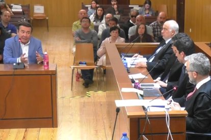 Ignacio Morchón Vaquero, en un momento de su declaración a preguntas sólo de su abogado.