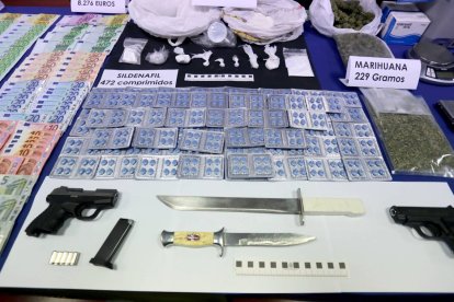 Material incautado en la operación conjunta entre Policía Nacional y Guardia Civil, en noviembre de 2015.