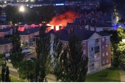 Incendio en Valladolid.
