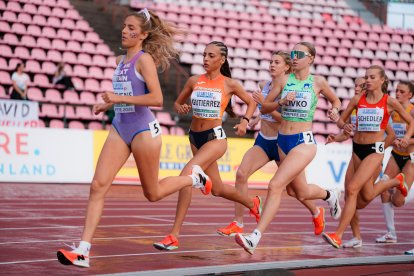 La vallisoletana Claudia Gutiérrez en una prueba de 3.000 metros.