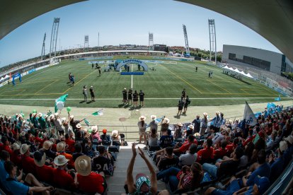 Entrega de trofeos de la LIga Genuine en la Ciudad del Fútbol de Las Rozas.