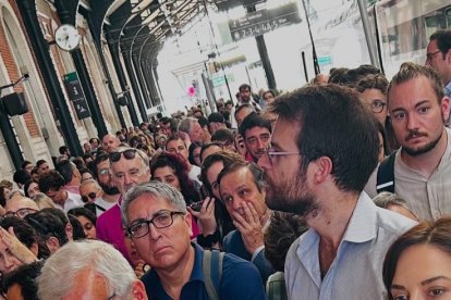 Caos en la estación de tren de Valladolid por los retrasos de Renfe