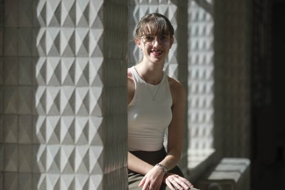 Lucía García Prada, estudiante del Grado en Ingeniería Informática de la Usal que recibe el Premio Alumni al liderazgo.