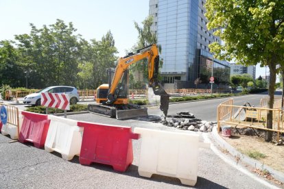 Cortes de tráfico y obras en la Avenida Salamanca.