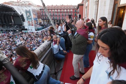 Momento del pregón de las fiestas de Valladolid en 2025.